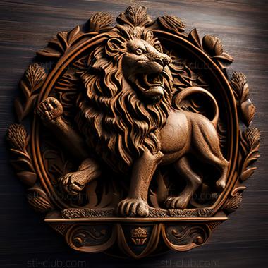 3D мадэль St Gripsholm Lion известное животное (STL)